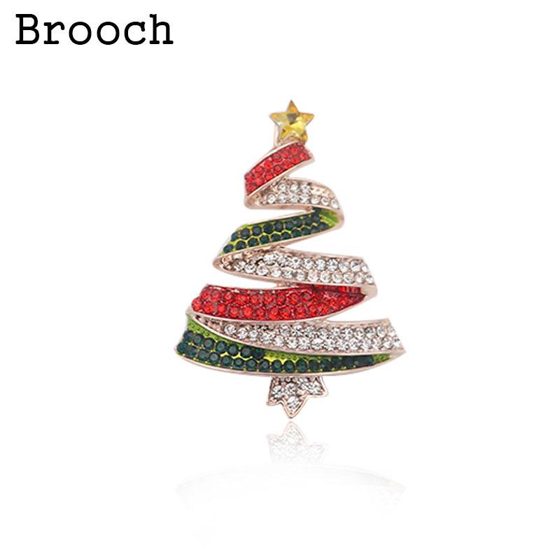 

Роскошная брошь в виде рождественской елки - булавка в стиле ретро и пряжка для шарфа для женщин и мужчин