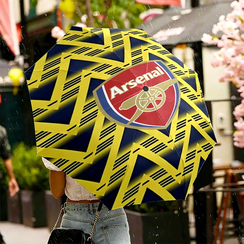 Arsenal F.C Print Umbrella Automatic Opening/ Closing - Portable Foldable Design - Daily Use for Travel/Outdoor - Gift for Birthday