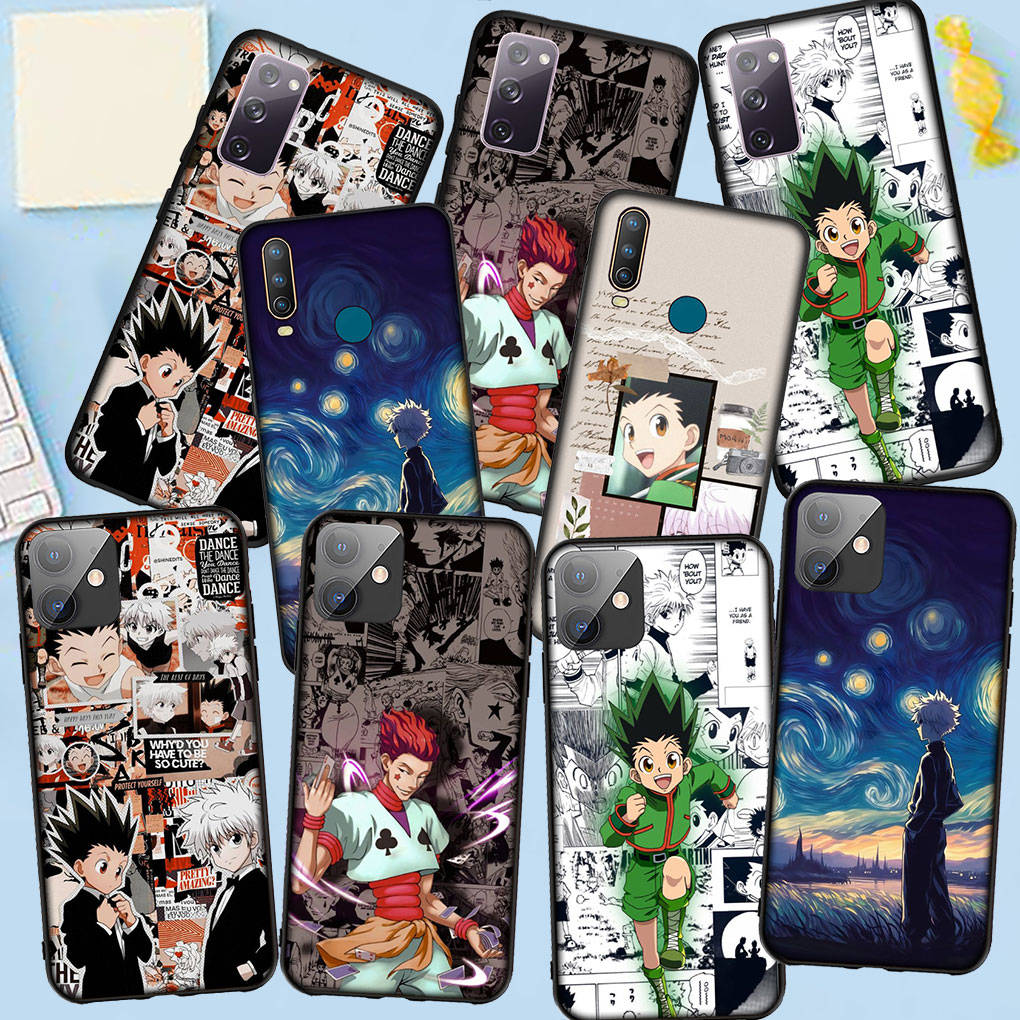 Phone Case for Samsung Galaxy S25 S24 S23 iPhone 16 15 Xiaomi Redmi Note 14 13 12 16E 11 Pro Max OPPO Moto Cartoon Killua Hunter X Hunter Gon Freecss