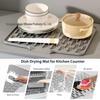 Silicone Drain Mat: Non-Slip Bowl & Dish Drying Pad