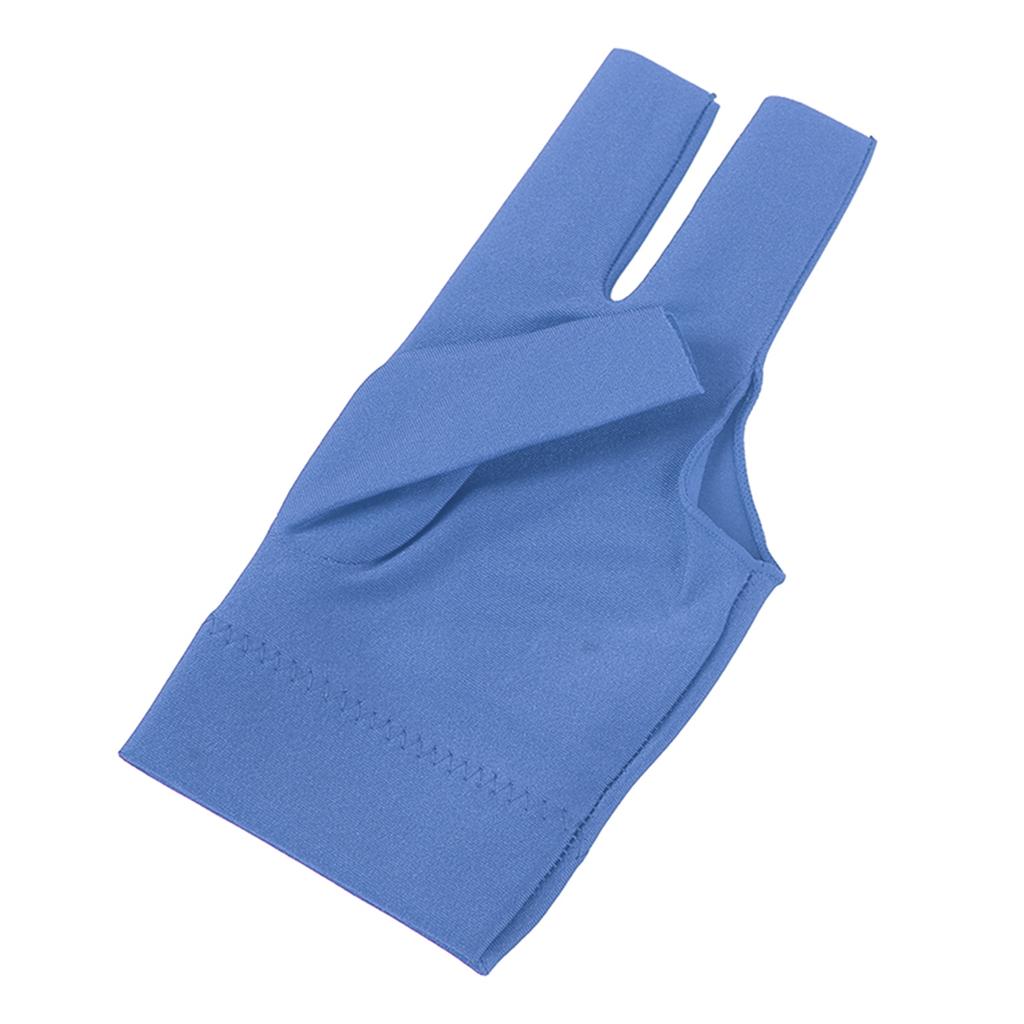 Biljard Pool Hansker 3 Fingre Køhansker Skyttere Snooker Kø Sportshanske For Venstre Høyre Hånd Blå