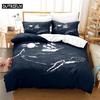3D Digitaldruck Mode Design Karton Wal Malerei Bettwäsche Set, Queen Size Maße Weich mit Weichem Stoff Bettbezug Set