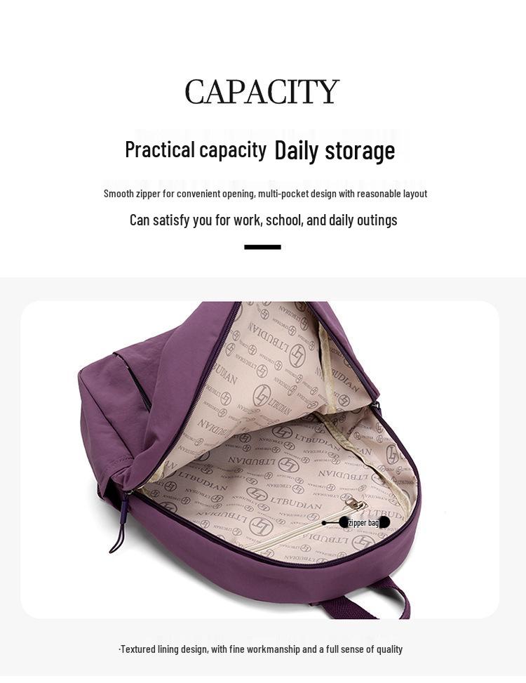 Women's Lightweight Candy Color Mini Backpack: Large Capacity for Travel, Hiking, or School - Casual Shoulder or Crossbody Use