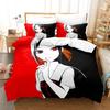 3D Print Anime Kawaii Girls Kaguya-sama Love is War Bedding Set Cartoon Anime three-piece set Adult Kid Bedroom Duvet cover Sets