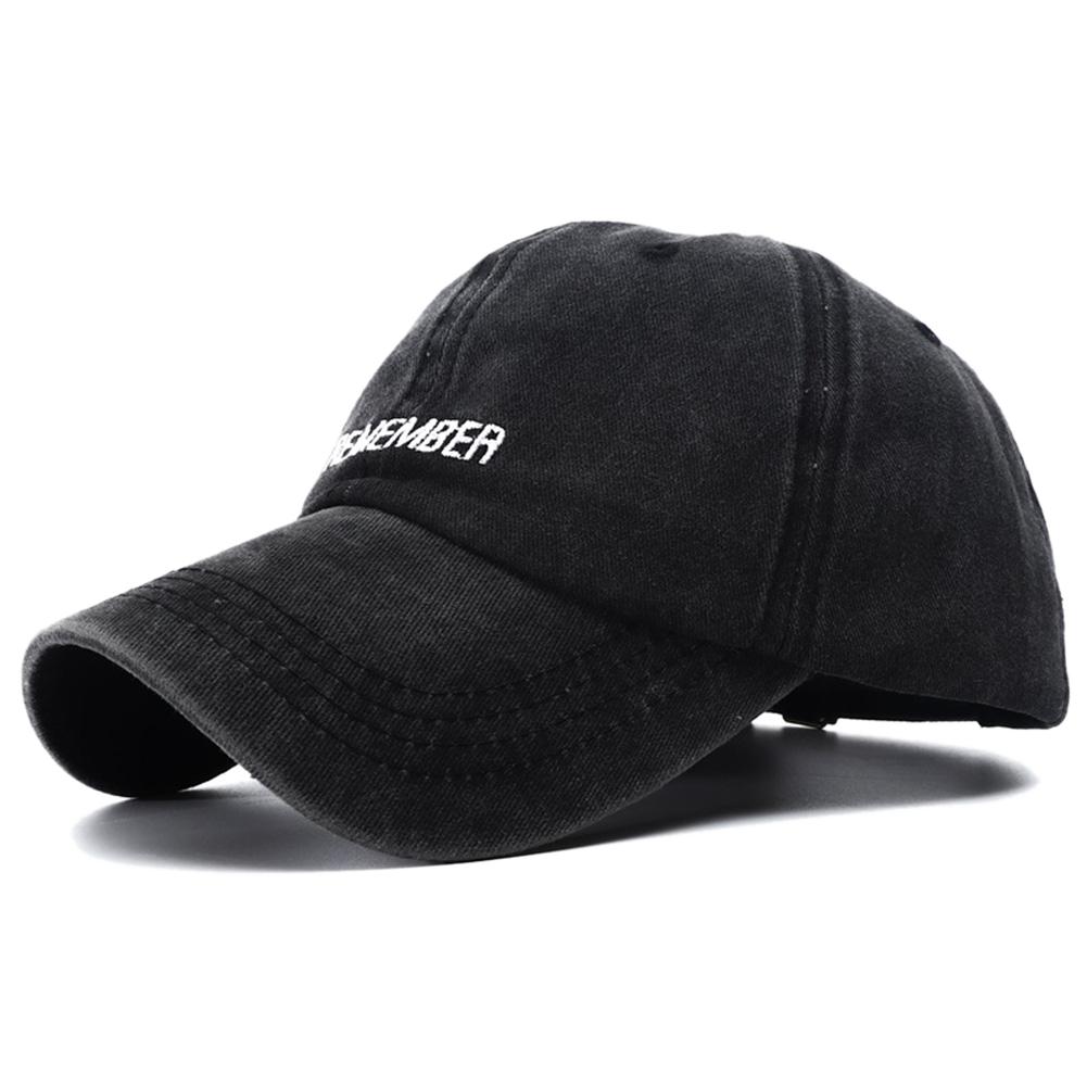 

Fashion Letter Embroidery Washed Cotton Baseball Cap Retro Vintage Snapback Hat Adjustable Outdoor Sunscreen Hats For Women Men Adjustable