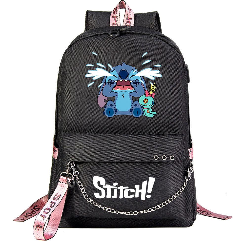 Anime Backpack Usb Teen Student School Bag Men'S And Women'S Leisure Travel Backpack