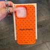 English Polka Dots for Apple 16 Promax Mobile Phone Case 12 Silicone for IPhone 13 Large Hole Anti-fall 11/15/14