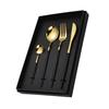 Stainless Steel Knife and Spoon Set, Fork and Spoon, Smooth Integrated Molding, Unibody Dishes, Gift for Home, Full Set