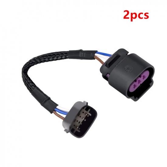 2PCS Car HID to LED Headlight Adapter Cable Replacement For Ford F-150 2009-2014