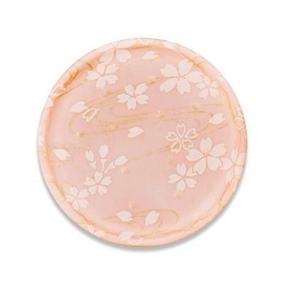 TATSU-CRAFT Yuzen Washi Untersetzer mit Kirschblüten- und Fließwasser-Design, Spülmaschinenfest, Stilvoller Kunststoff, Japanisches Modernes Design, Yuzen, Washi,