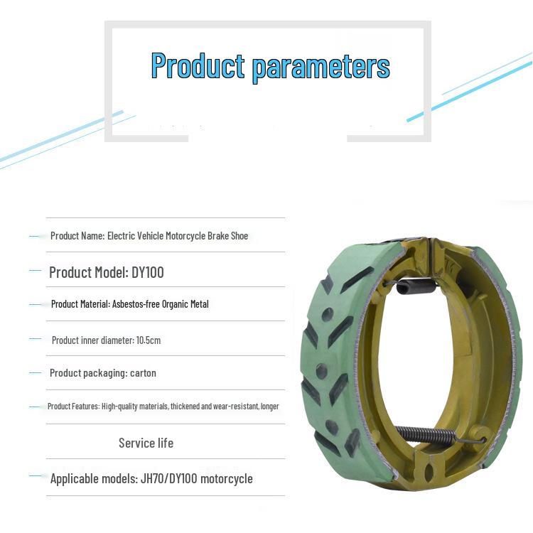 Dayang Beam Motorcycle Brake Pads for DY100-2E/2F/2M & Jialing JH70.