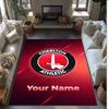 Charlton Athletic Printed Crystal Velvet Rug Non‑Slip Crystal Velvet Carpet For Sofa Bedroom Indoor Home Decoration