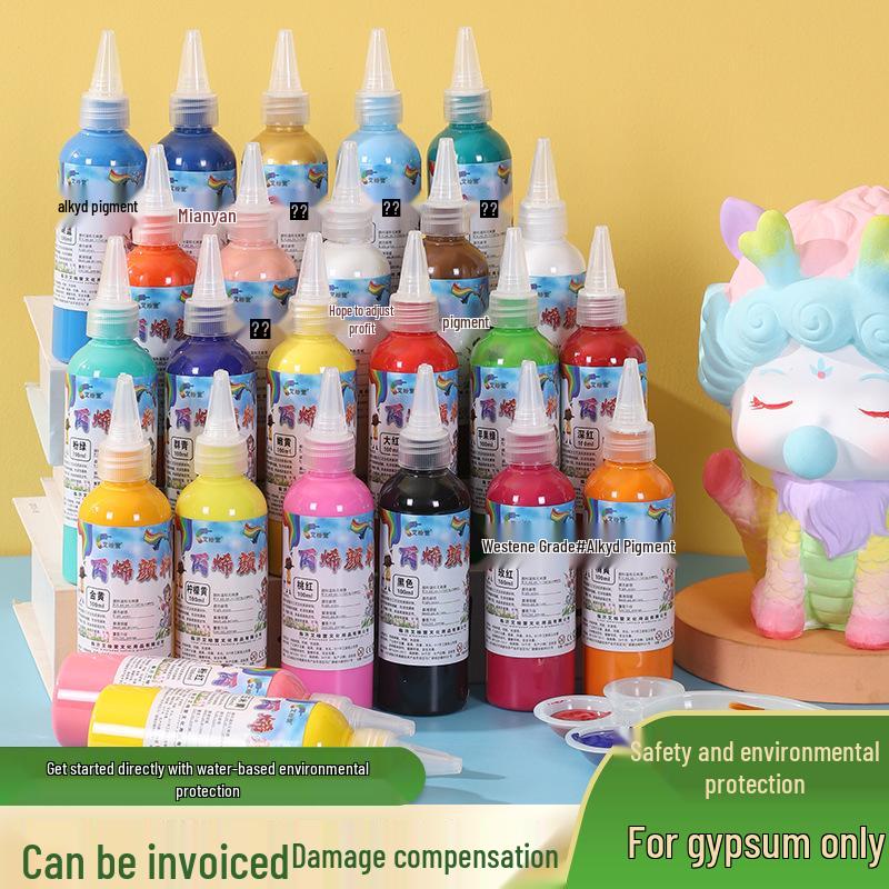 100ml Acrylic Paint for Plaster Doll, Fluid, Graffiti, Wall & Art Painting