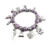 NOA [G0334] - Silver Purple 'Gypsy' Designer Bracelet