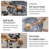 Eco-Friendly Natural Sisal Pot Brush with Soft Coconut & Horsehair Bristles - Replaceable Head for Non-Stick Pans