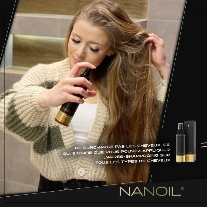 Soin Capillaire Revitalisant À La Soie Liquide Nanoil Liquid Silk Hair Conditioner 125ml - Des Cheveux Lisses, Doux, Sains