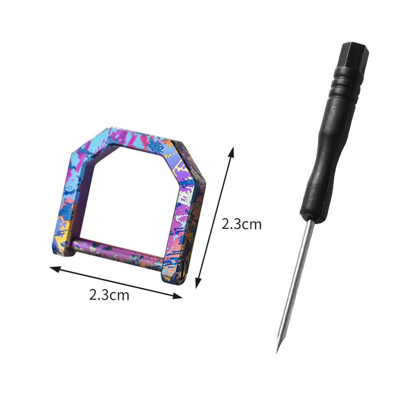 Aliaj de Titan Inel D Cataramă Potcoavă Breloc Universal