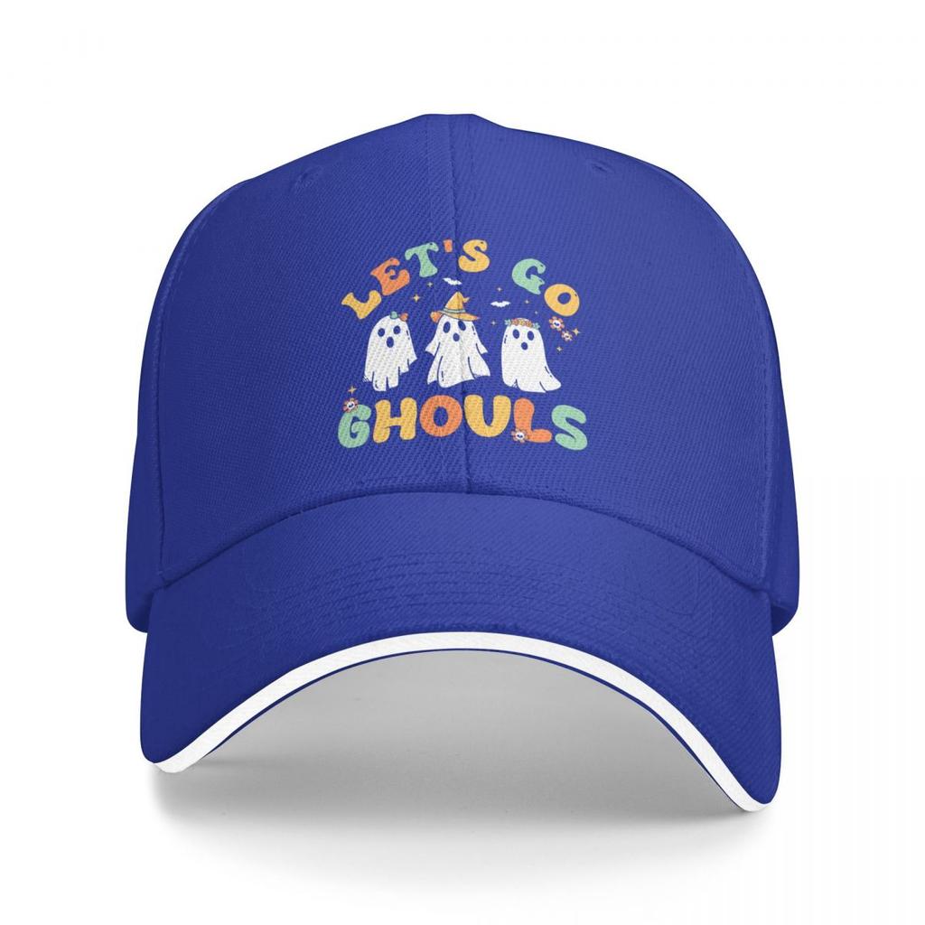 Baseball Caps Halloween Lets Go Ghouls Ghost Retro Casquette Female Male Casual Spring Hats