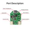 Universal 3 Speed Small Fan Control Board Micro Rechargeable Circuit Board Charging Module USB Type-C