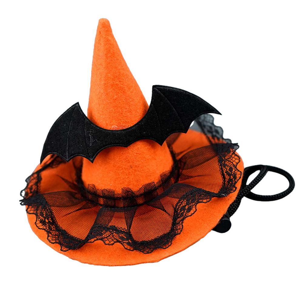 Halloween Hunde Hexenhut Lustiges Hexenkostüm Party Kopfschmuck Haustier Feiertag Cosplay Kopfbedeckung Halloween Kostümparty Kostüm