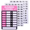 2Pcs Business Hours Stickers PVC Waterproof Self Adhesive Opening Closing Store Signs for Restaurants Shops Bars Coffee Cafes
