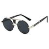 Fashion Vintage Round Sunglasses Retro Double Bridge Men's Shades Luxury Design Casual Decor Sun Glasses for Women & Men