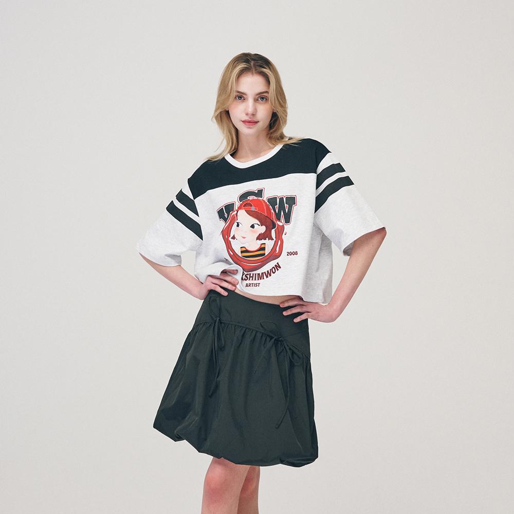 Yugsimwon Universe Semi-Crop T-Shirt F Lia