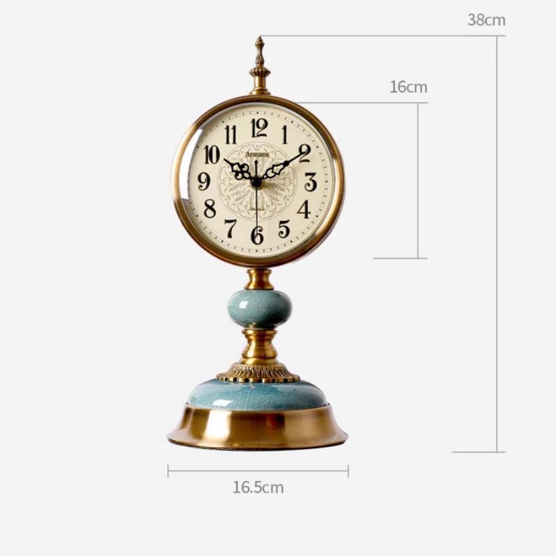 American Style Creative Retro Desktop Clock European Style Silent Clock Study Desk Decoration Home Decor Exquisite Gift