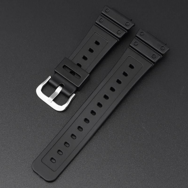 Rubber Strap for Casio G SHOCK GA 2100 DW-5600 Sport Bracelet Watch Band Stainless Steel Buckle TPU 16mm Replacement Wristband