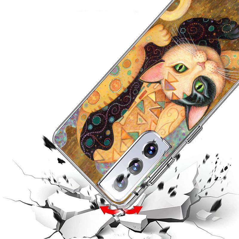 Kiss by Gustav Klimt Desig Cover Phone Case For Samsung Galaxy S26 S25 Edge S24 Ultra S23 S22 Plus S21 S20 FE Soft Fundas Shell