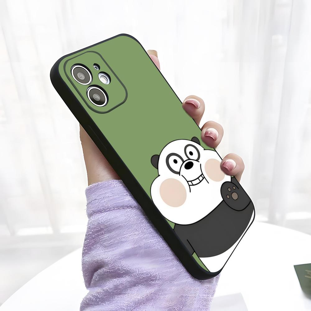 Funny P-Panda Phone Case For IPhone 17 Pro Max 15 Pro 16 14 Plus 12 13 Mini 11 Pro Shockproof Soft Cover