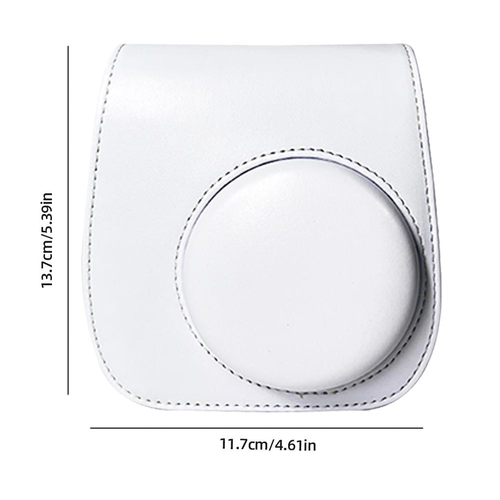 Retro Instant Camera Protective Case Camera Shoulder Bag PU Leather Lightweight Accessories for Fujifilm Instax Mini 12/11/9/8