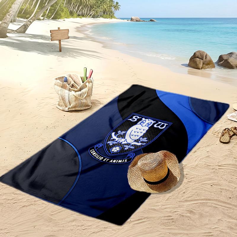 Asciugamano da Spiaggia con Stampa del Sheffield Wednesday Football, Asciugamano Grande Morbido Asciugatura Rapida per Spiaggia Campeggio Nuoto