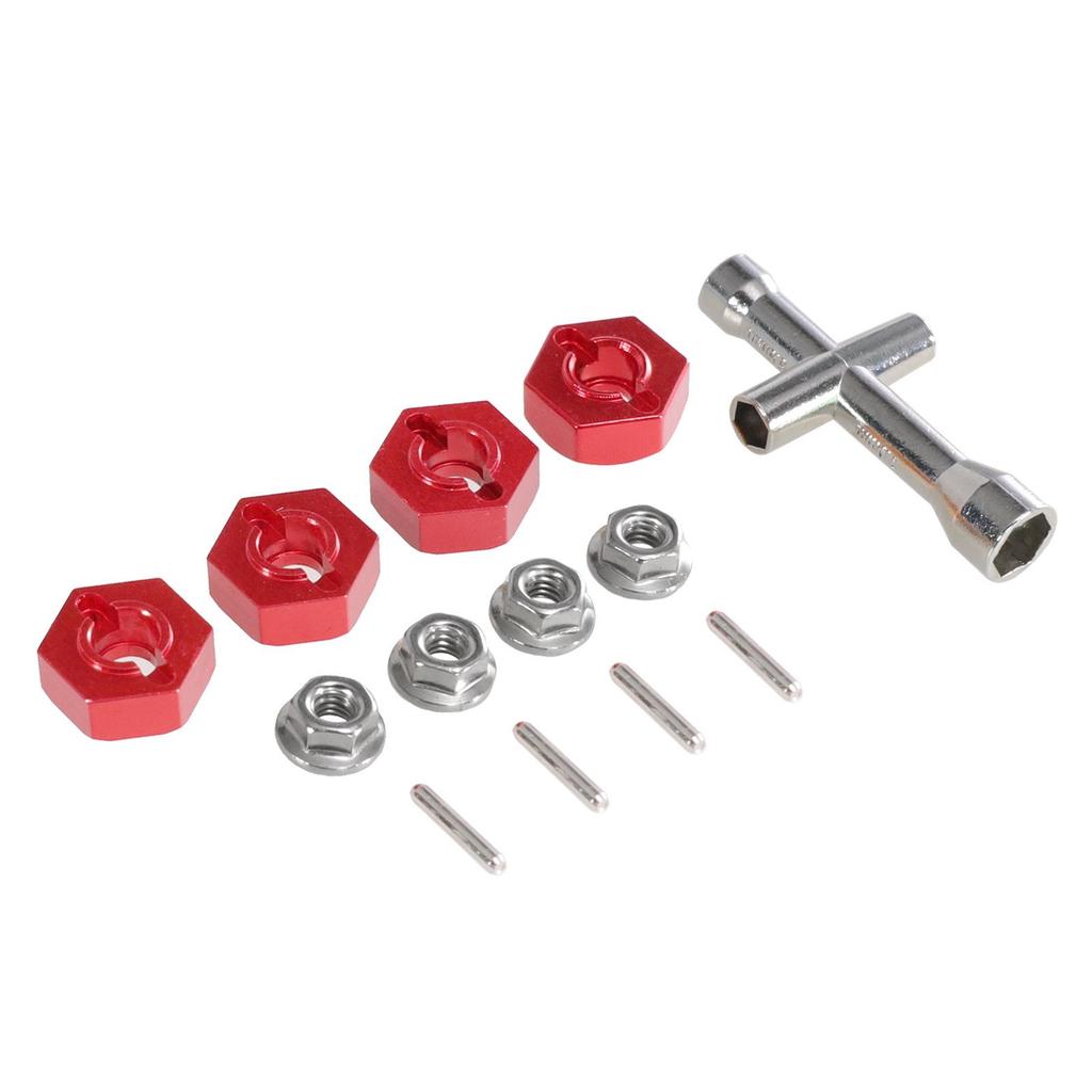 Mangniu MN128 G500 RC Car Metal Upgrade Coupler with Hex Nut and Sleeve