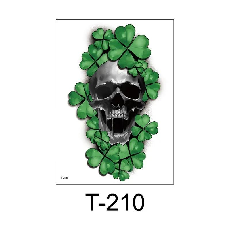 

Кловер Грин Старый Гном Стрит. День Святого Патрика одноразовая татуировка наклейка для вечеринки на руку шею ногу взрослые и дети Decora граффити 150 210mm
