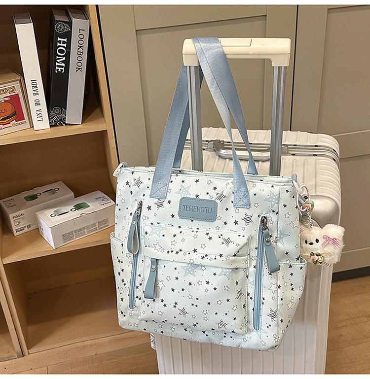 Schoolbag Japanese ins new high-value fresh and sweet star make-up bag women's light travel large-capacity backpack