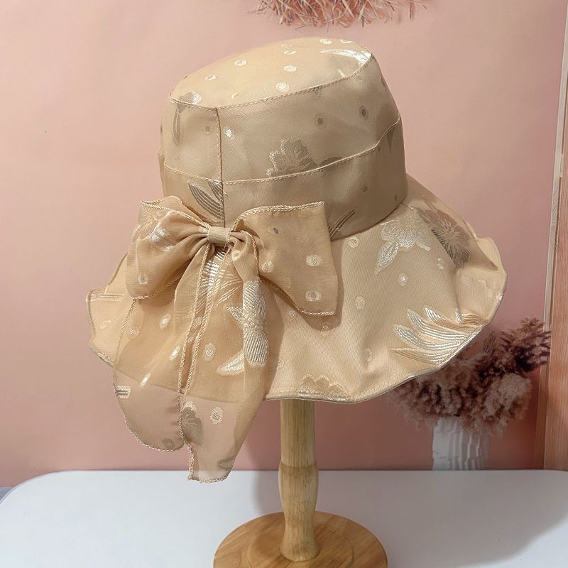 Fisherman's Hat Women's Summer Travel Thin Organza Sun Hat Fashionable Women's Sun Hat Women's Grass Hat