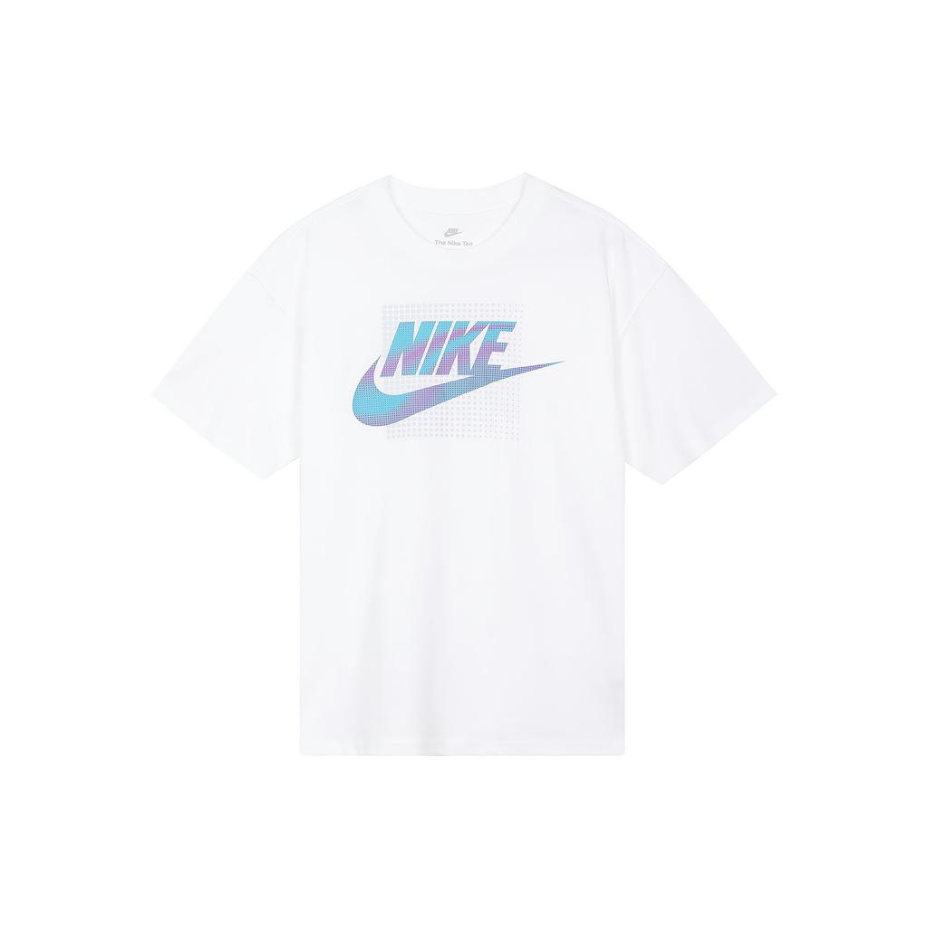 Nike Solid Color Logo Short Sleeve Crew Neck T-Shirt Men Tops White DZ2998-100