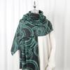 2024 Autumn/Winter New Printed Cashmere Like Long Scarf Shawl Women'S Warm Scarf Shawl Thickened With Velvet