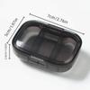 Portable Medication Dispenser Box for Three Daily Doses of Pills and Tablets Waterproof Medicine Case Pill Box