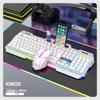 Viper KM520 Luminous Metal USB Wired Keyboard and Mouse Set for Desktop Computers