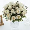 Embroidered Ball Simulation Flower Bundle Design Artificial Flower Lifelike Silk Rose  Party Decor