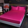 Drap-housse de luxe en Satin, housse de matelas haut de gamme, couleur unie, avec bande élastique, 140x200, 200x220