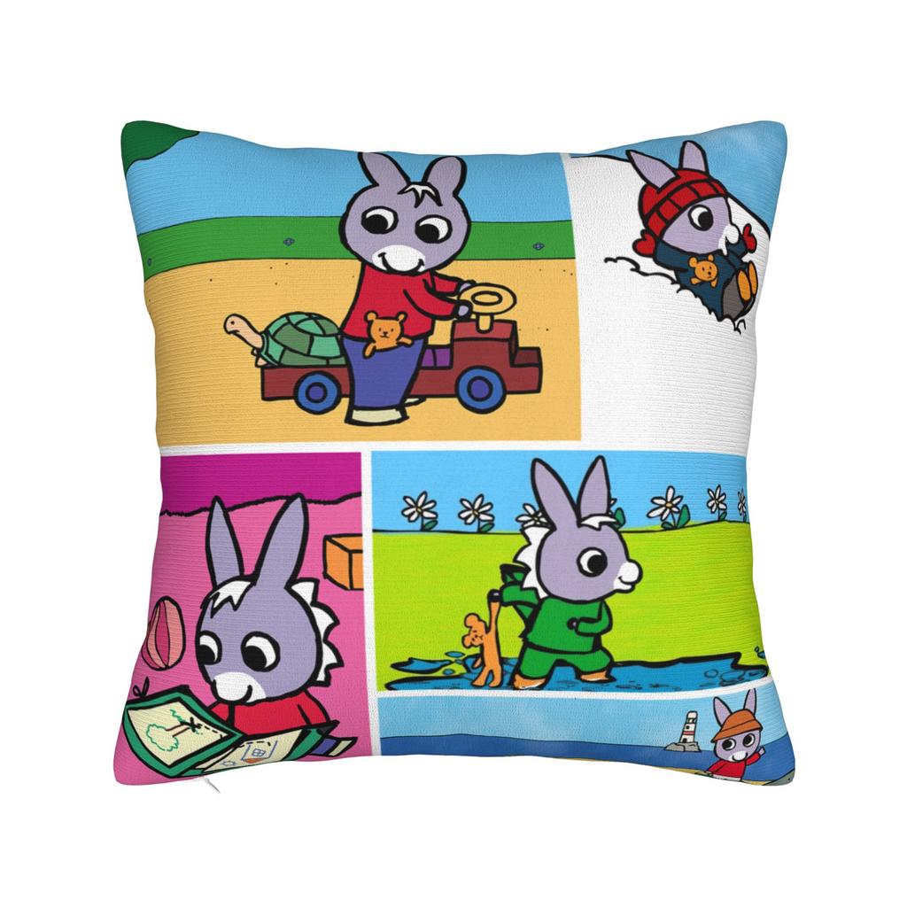 Kawaii Trotro Cartoon Pillowcase Polyester Cushion Cover Decorations Animation Throw Pillow Case Cover Home Zippered 40X40cm