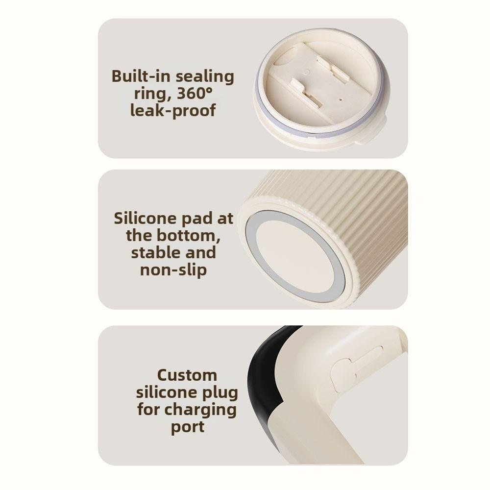 400ml Capacity Automatic Stirring Cup Temperature Display Rechargeable Self Stirring Mug Leakproof USB Charging