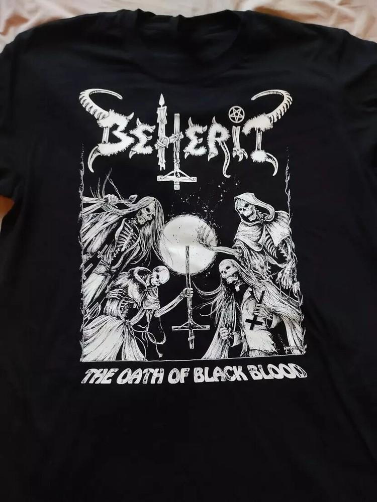 

Rare BEHERIT Band Short Sleeve Gift For Fan All Size T-shirt Unisex T-Shirt S