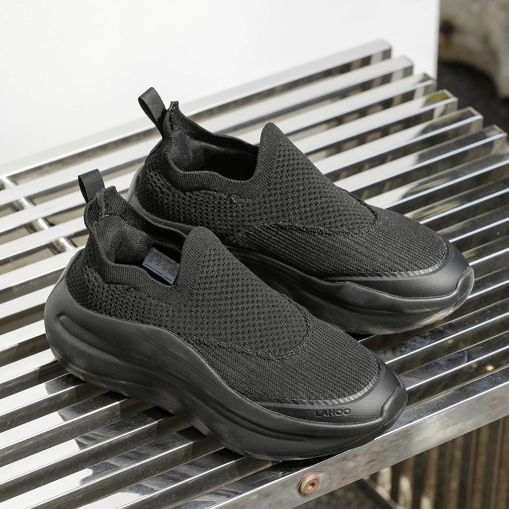Men's & Women's Casual Running Sneakers Breathable Mesh Slip-on Design Thick Platform Sole Ultra-Lightweight for Gym & Jogging 36-45