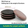 4Pcs Plastic Sliding Foot Pad Square/Round Furniture Leg Protection Pad Slide Wear-Resistant Floor Protection Foot Cover