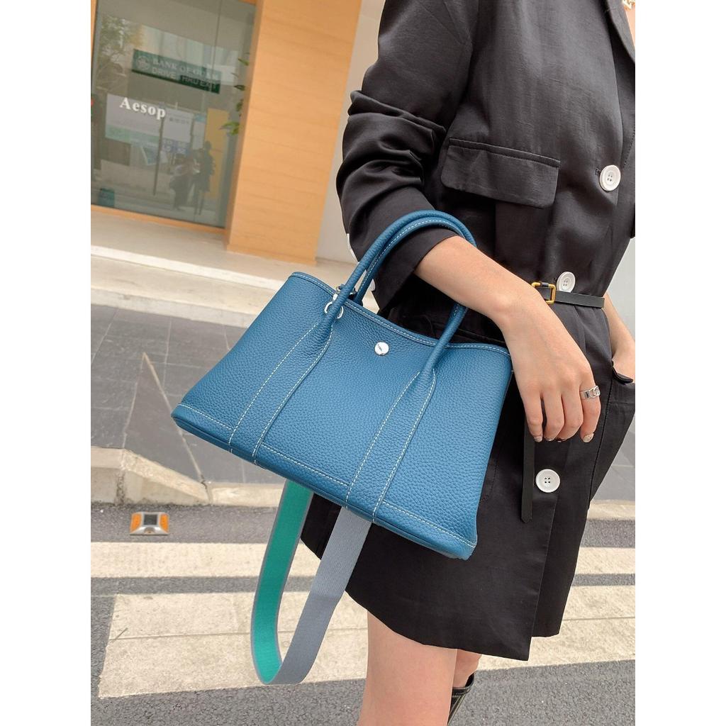 New Leather Garden Bag Fashion First Layer Cowhide Women's Bag Versatile Large Capacity Women's Handbag Pure Leather Tote Bag