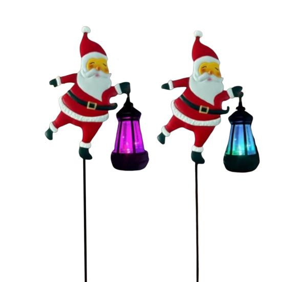 

Рождественский солнечный садовый светильник для улицы, водонепроницаемый, снеговик/Дед Мороз, ландшафтный светильник-колышек для дорожки во дворе, на лужайке, на пешеходной дорожке, для украшения патио A